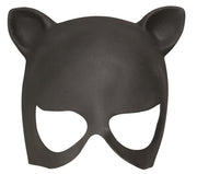 Latex Katzenmaske für Damen schwarz mit Ohren, Bild 2