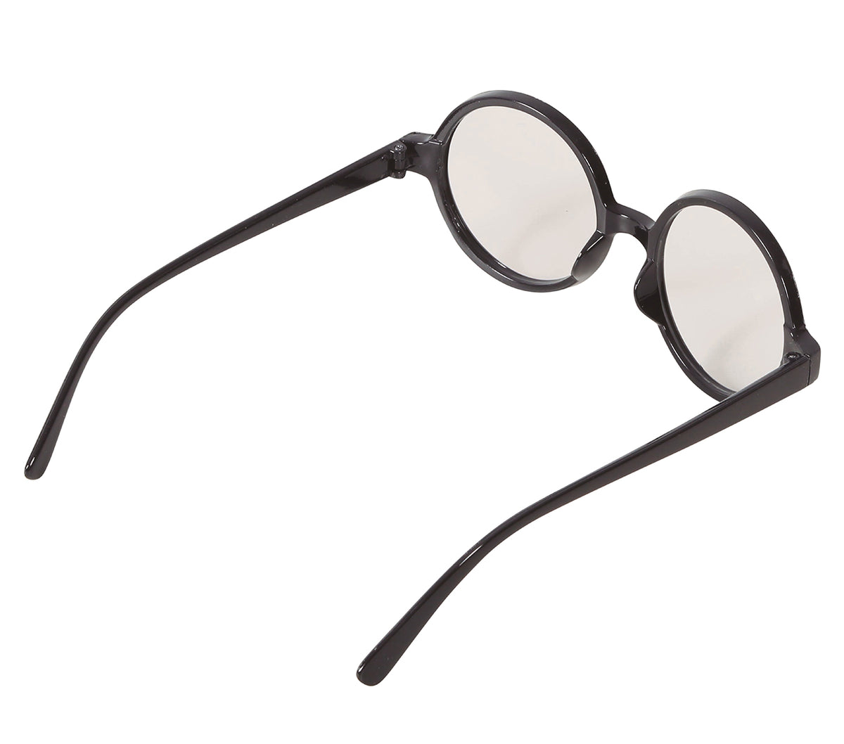 GP16850 – Runde Zauberschüler Brille für Erwachsene – Farbe: Schwarz
