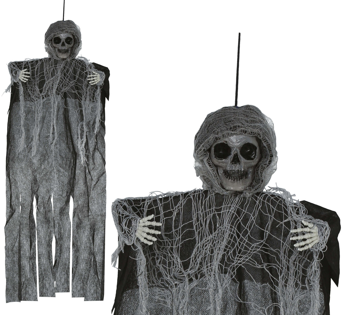 GP29000 – Skelett Halloween Dekoration Grusel – Farbe: Grau