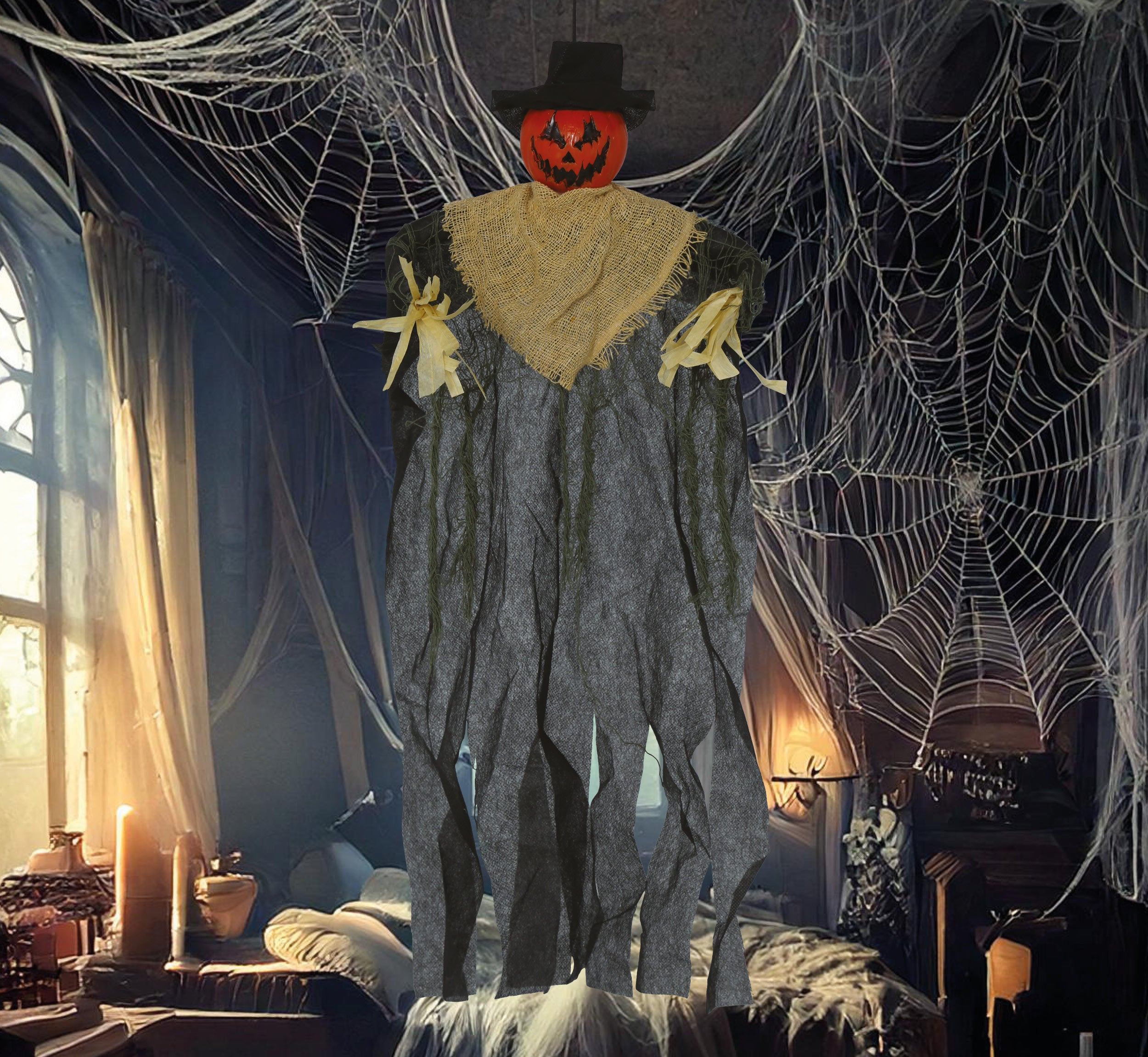 GP29001 – Halloween Kürbis Dekoration Grusel – Farbe: Grau