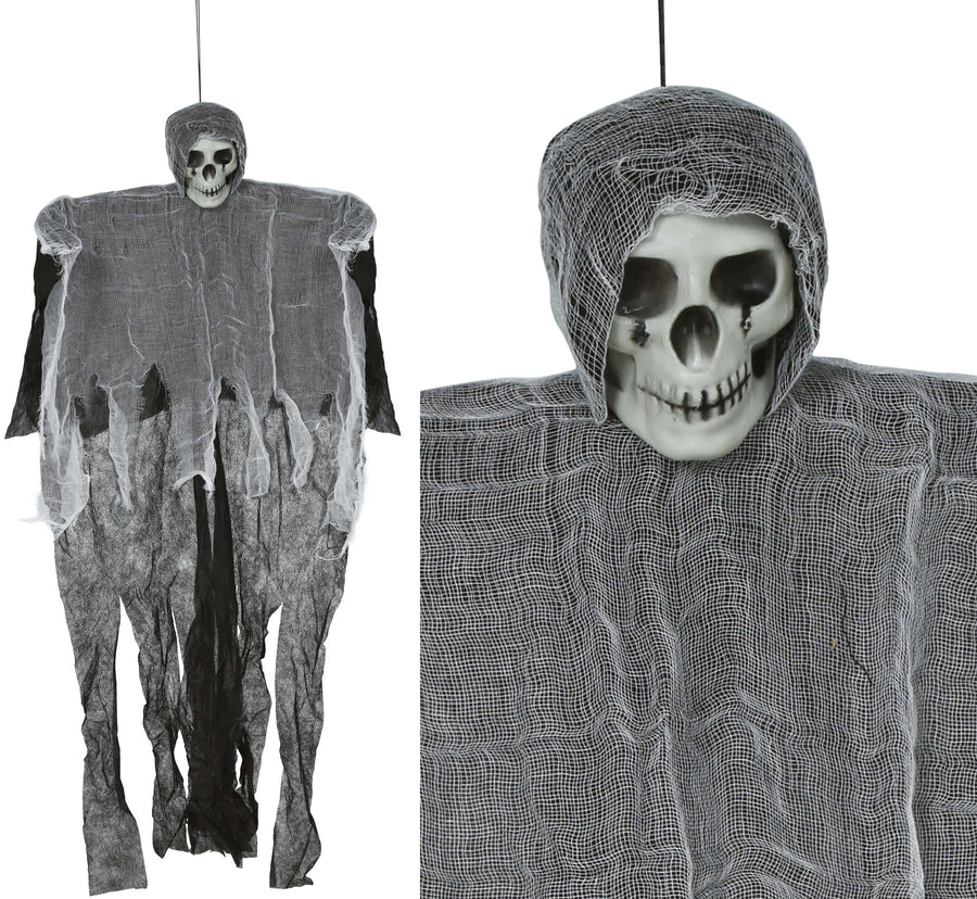 GP29002 – Skelett Grusel Deko Halloween Geisterfigur – Farbe: Grau, Ansicht 2