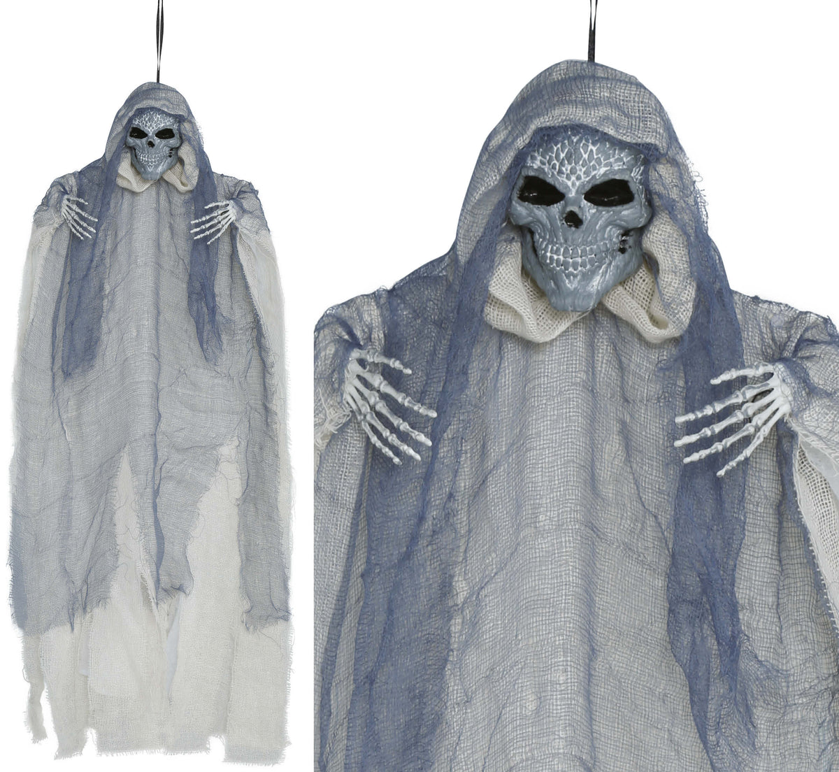 GP29005 – Skelett Haengedeko Halloween Horror – Farbe: Weiß / Grau