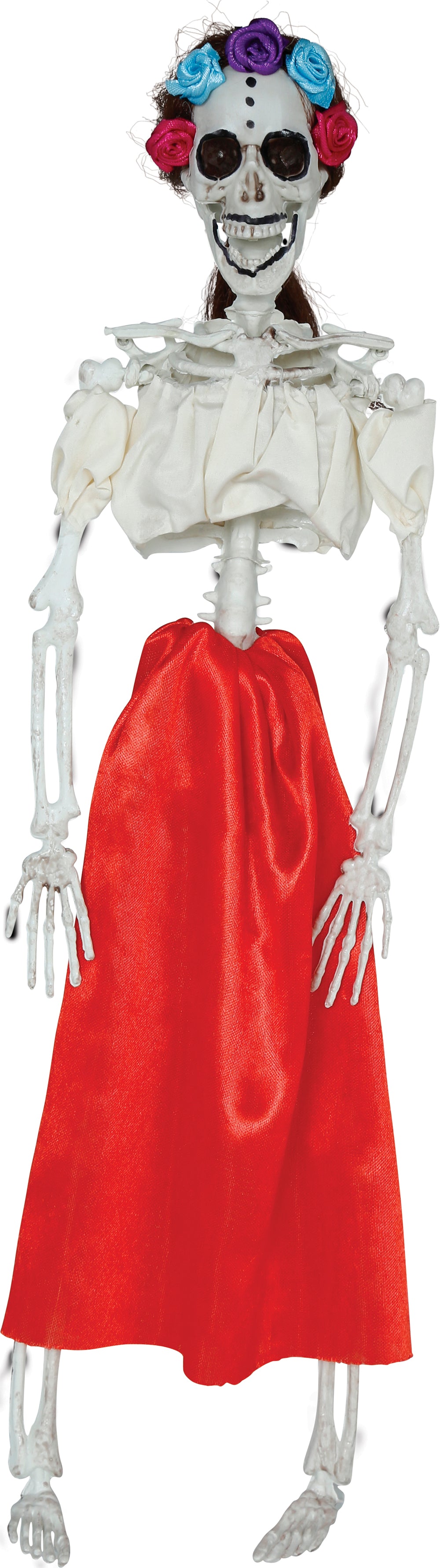 GP29010 – Skelett Tag Der Toten Dekoration – Farbe: Rot / Weiß