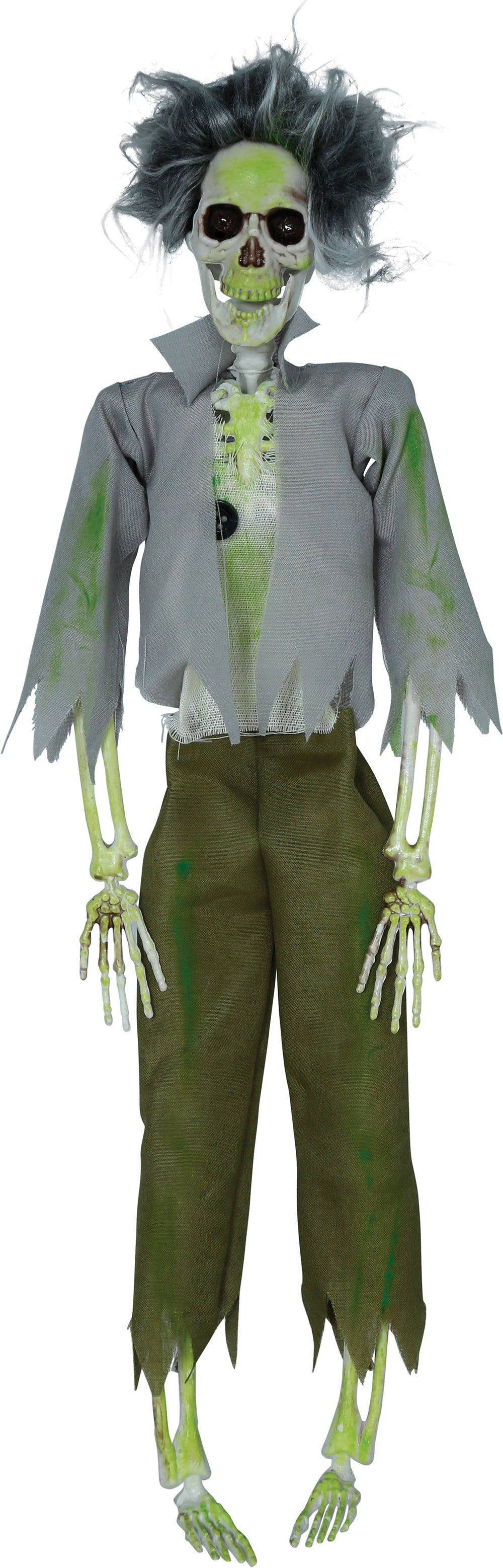 GP29013 – Skelett Zombie Deko Halloween Figur – Farbe: Grau