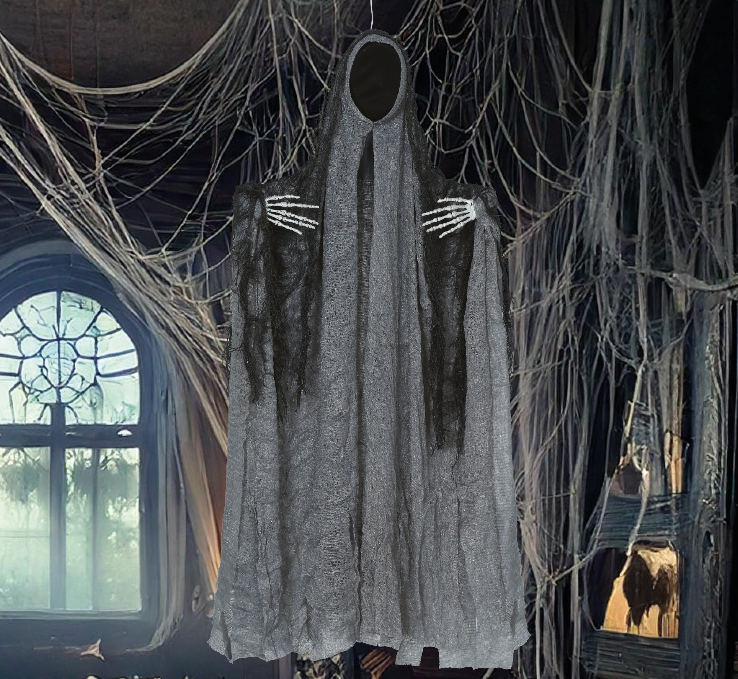 GP29014 – Gespenst Halloween Dekoration – Farbe: Grau