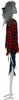 GP29015 – Werwolf Hängedeko Halloween Wolfmann – Farbe: Rot / Blau