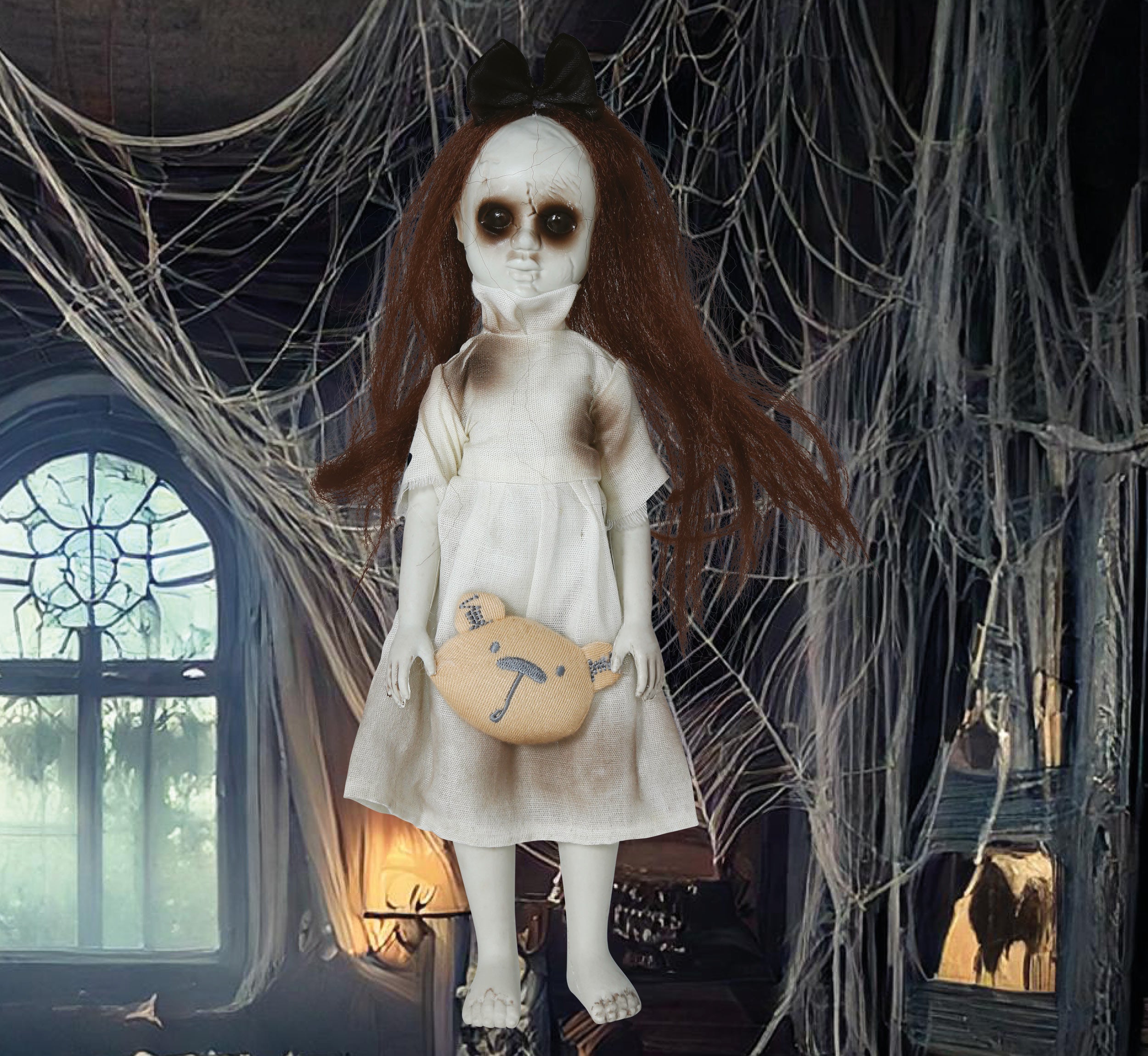 GP29021 – Halloween Geisterpuppe Hängedekoration – Farbe: Weiß