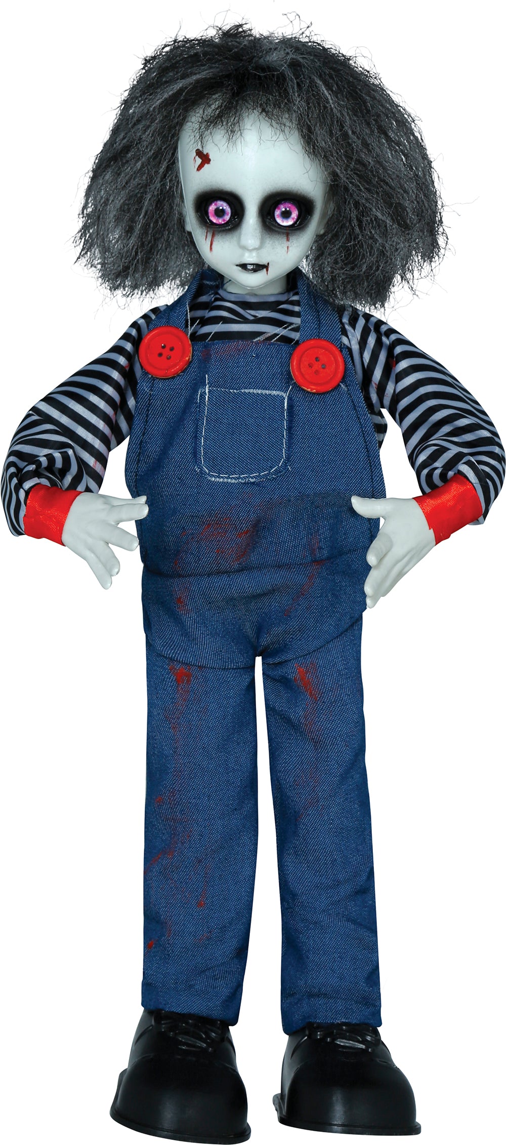 GP29023 – Clown Grusel Puppe Gruseldekoration – Farbe: Blau