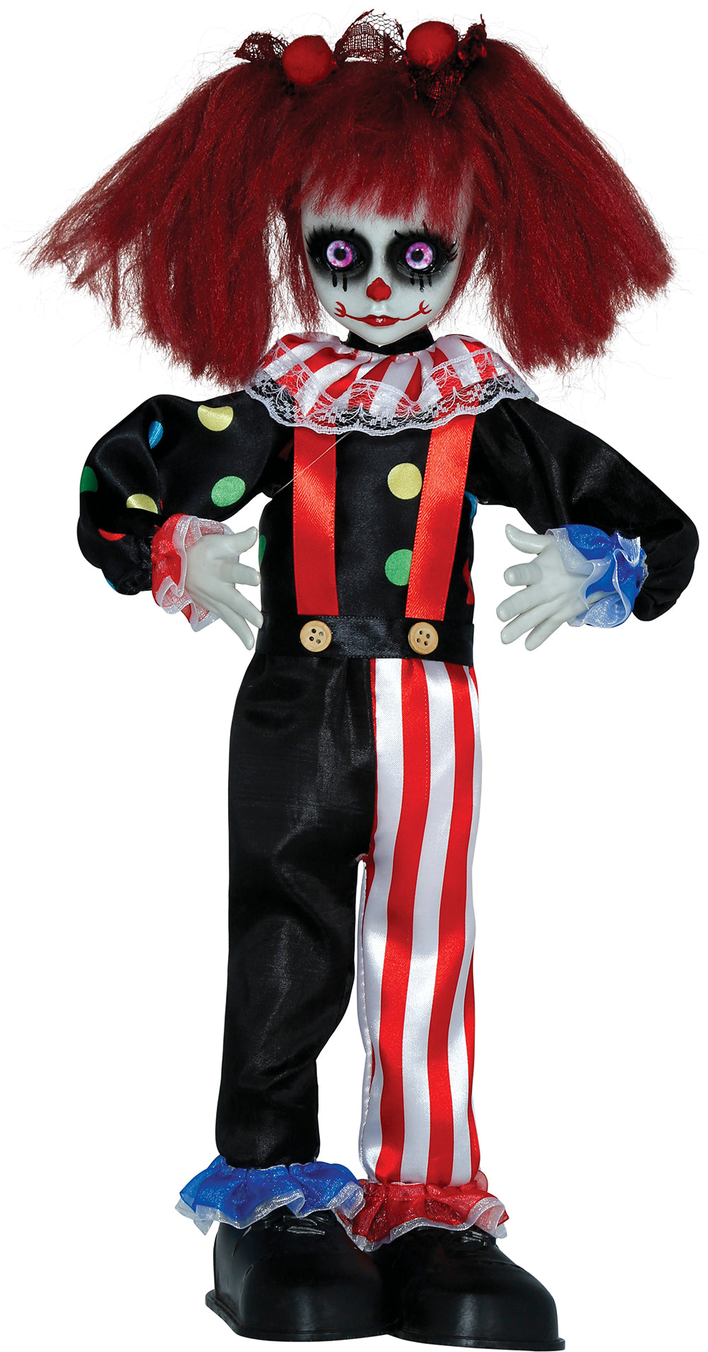 GP29024 – Clown Horror Mädchen Halloween Deko – Farbe: Schwarz