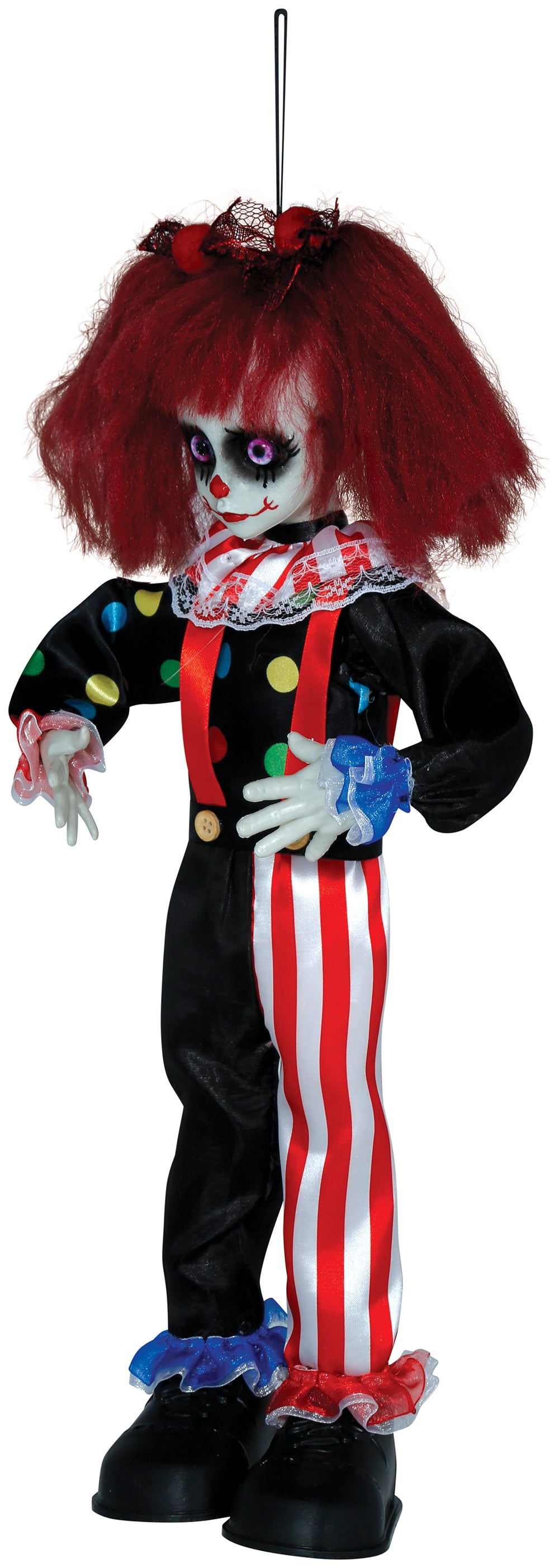 GP29024 – Clown Horror Mädchen Halloween Deko – Farbe: Schwarz