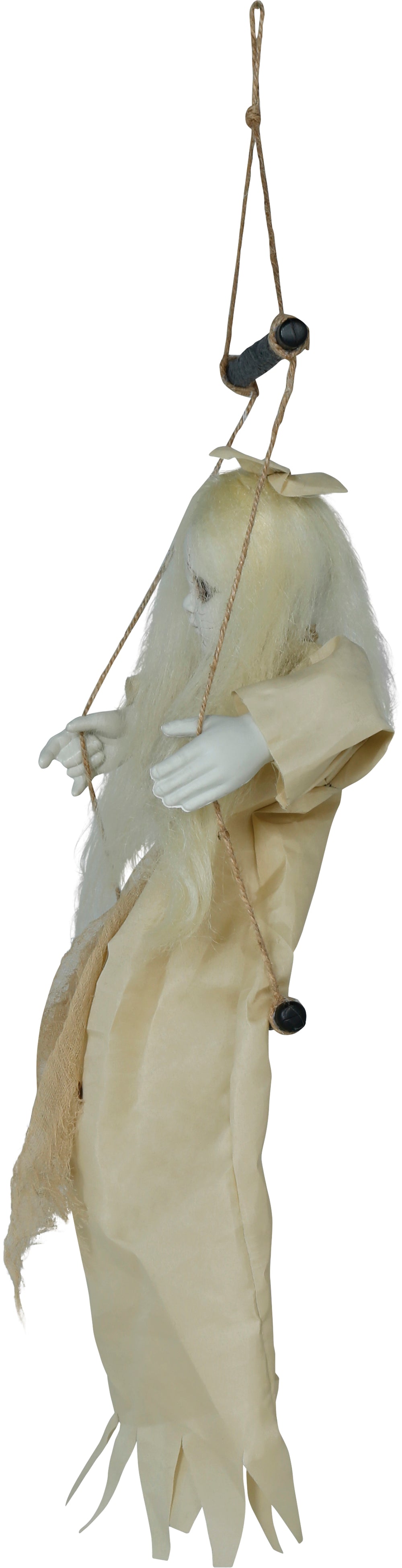 GP29026 – Halloween Schaukelnde Geisterfigur Gruseldeko – Farbe: Beige