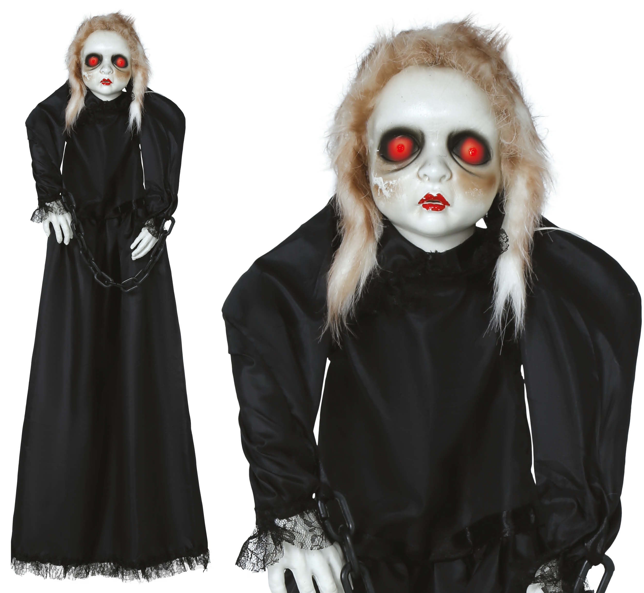 GP29028 – Halloween Puppe Hängefigur Spukhaus – Farbe: Schwarz