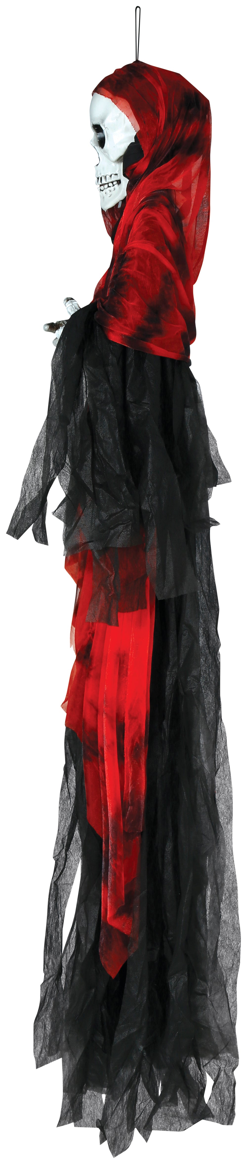 GP29032 – Skelett Halloween Hängedekoration Zombie – Farbe: Schwarz / Rot