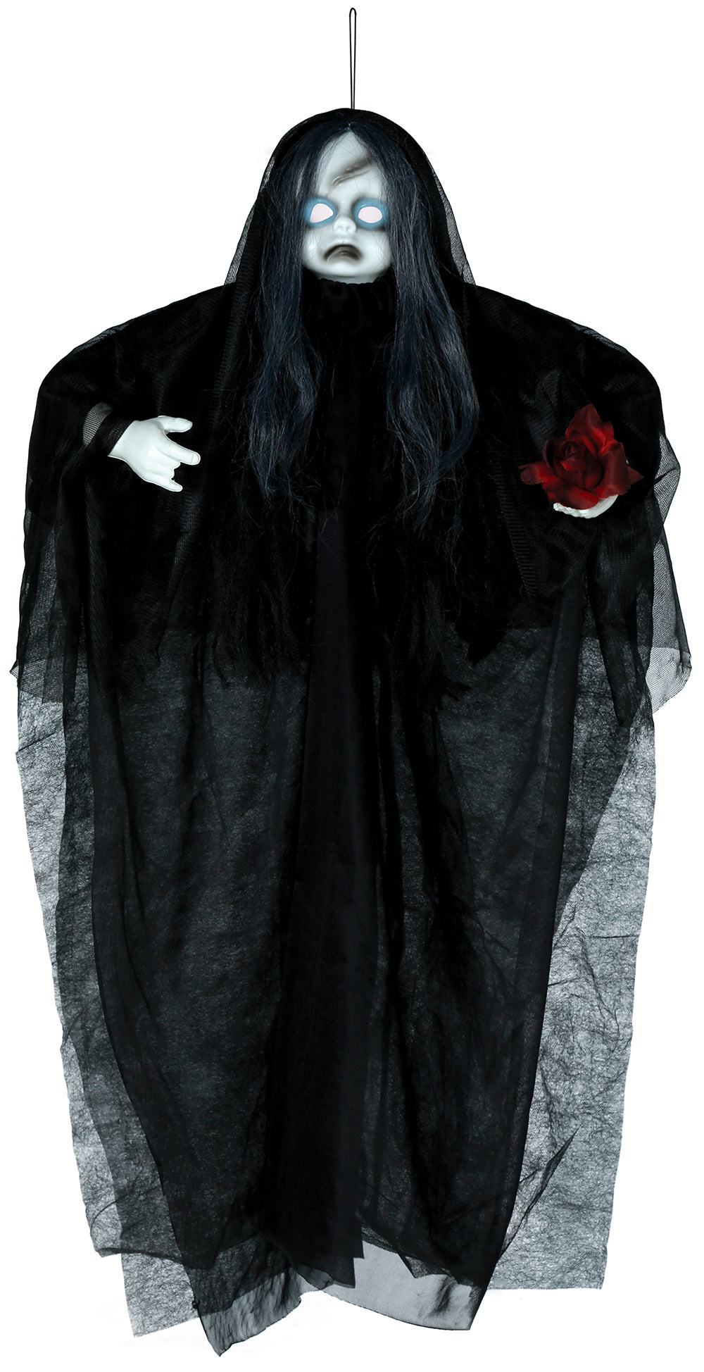 GP29034 – Halloween Geisterfigur Sprechende Puppe – Farbe: Schwarz