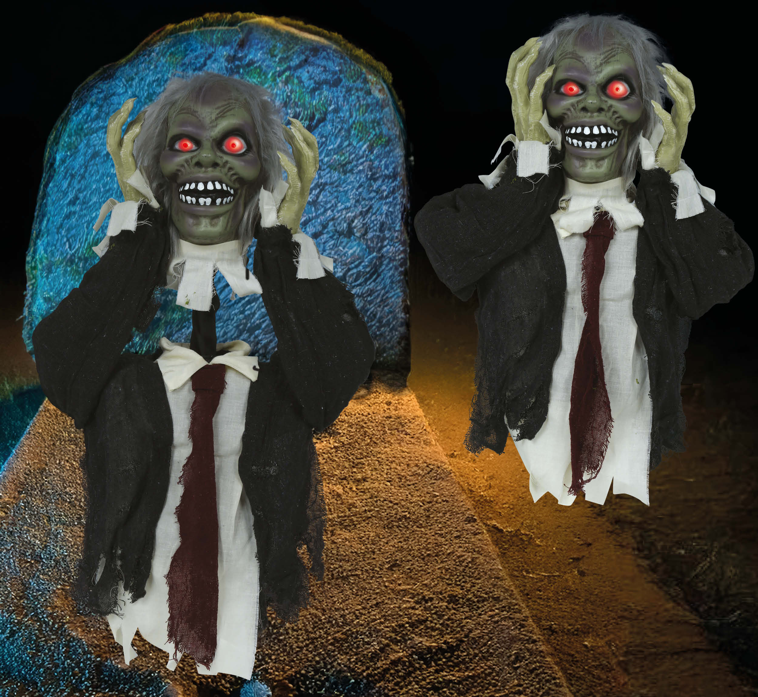 GP29036 – Zombie Halloween Dekoration Beweglicher – Farbe: Grau
