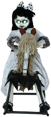 Hexenpuppe Schaukelpferd Geistermädchen, Bild 1