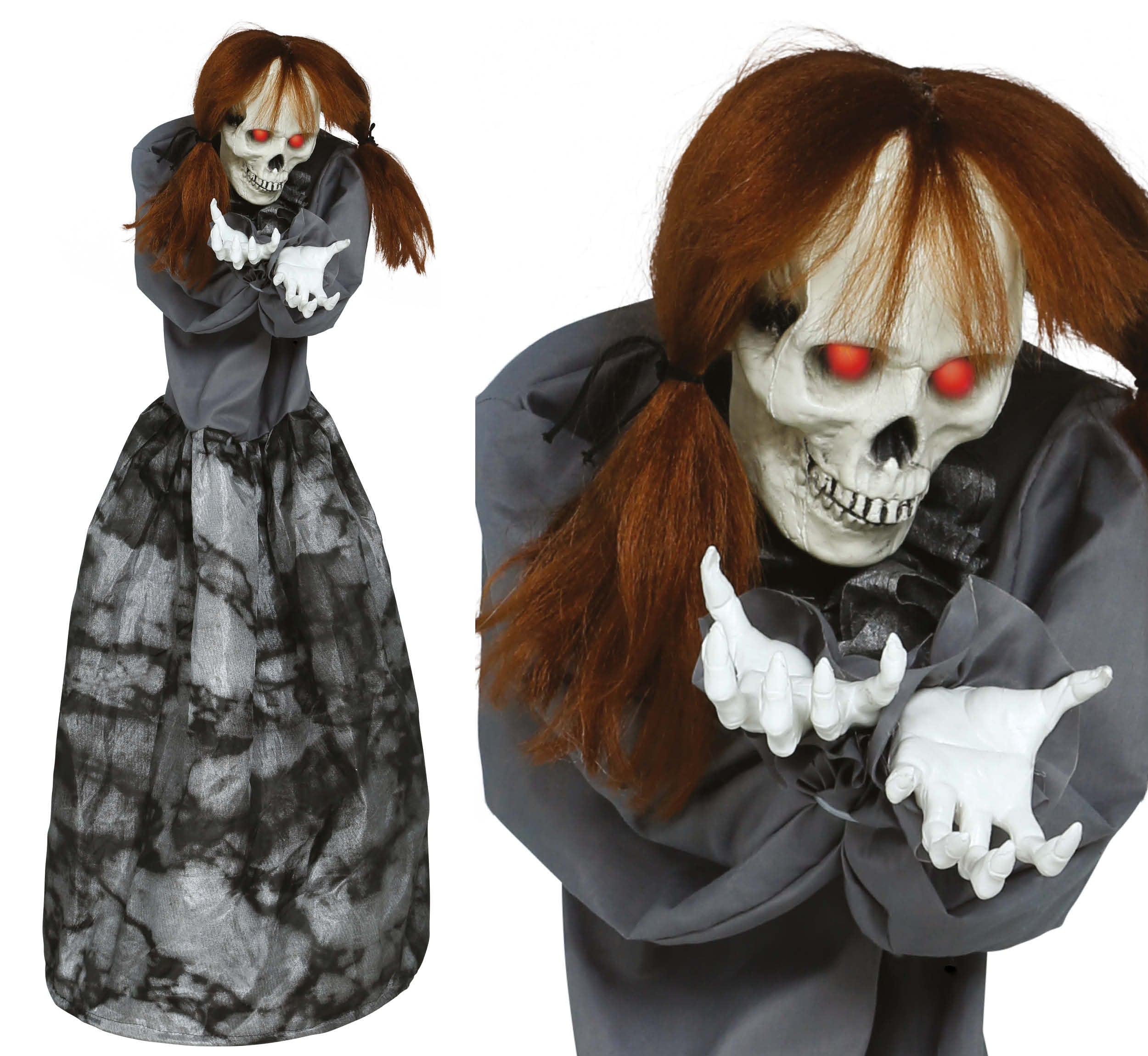 GP29038 – Skelett Dekorationsfigur Halloween – Farbe: Grau
