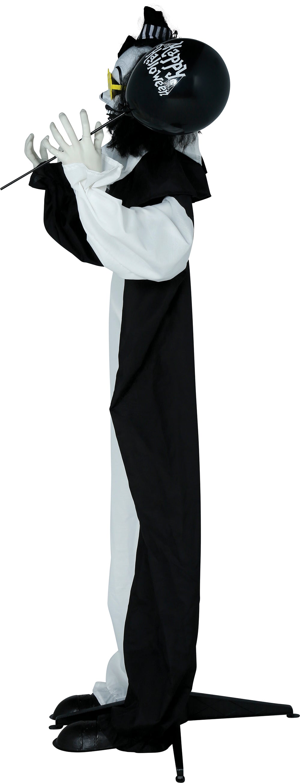 GP29040 – Clown Horrorfigur Halloween Dekoration – Farbe: Weiß / Schwarz