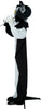 GP29040 – Clown Horrorfigur Halloween Dekoration – Farbe: Weiß / Schwarz