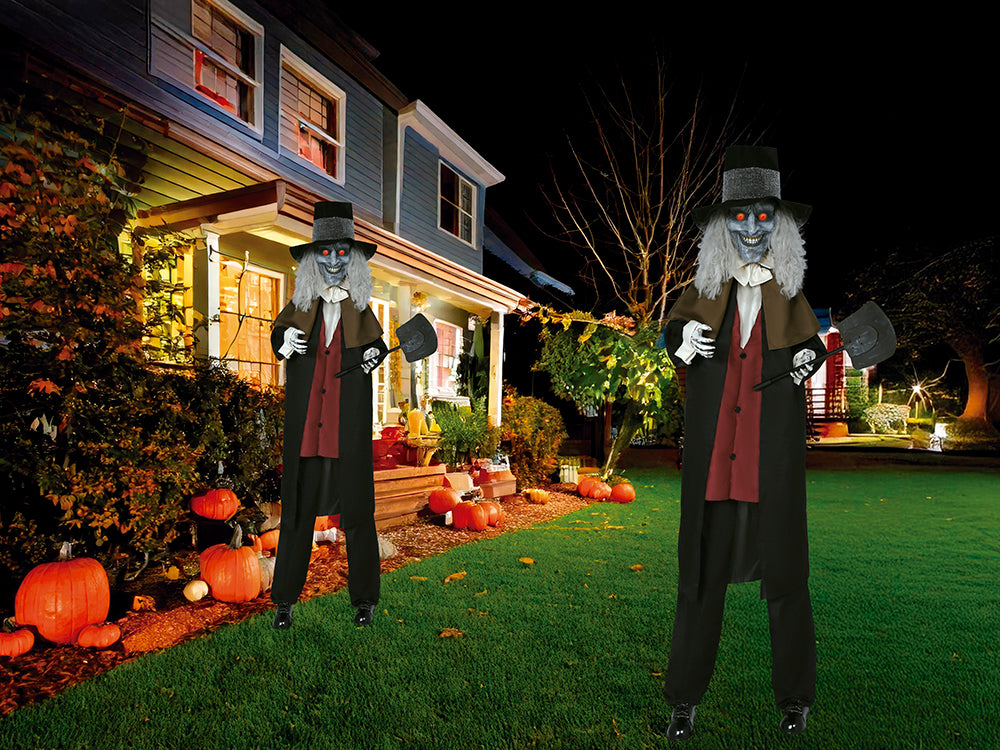 GP29048 – Zombie Totengräber Dekofigur Halloween – Farbe: Schwarz