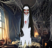Horror Nonne Hängefigur 90 cm mit Licht Sound, Bild 3