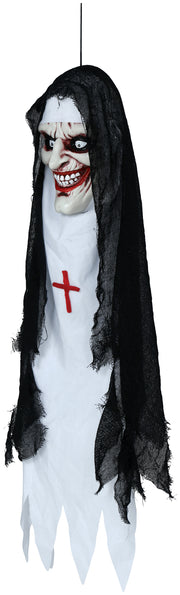 Horror Nonne Hängefigur 90 cm mit Licht Sound, Bild 4