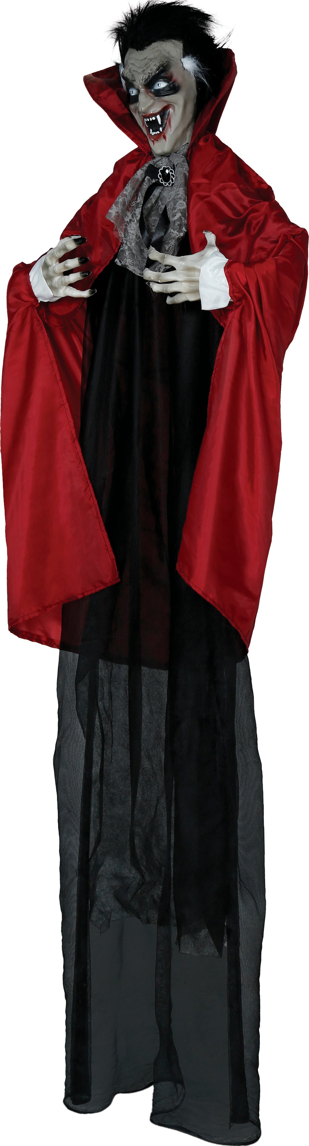 GP29064 – Vampir Halloweenfigur Beweglich Klang – Farbe: Rot / Schwarz