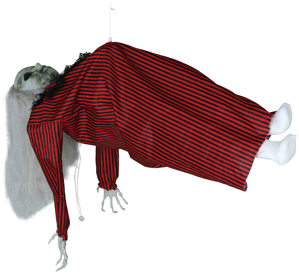 GP29066 – Halloween Schwebende Geisterfrau Dekoration – Farbe: Rot