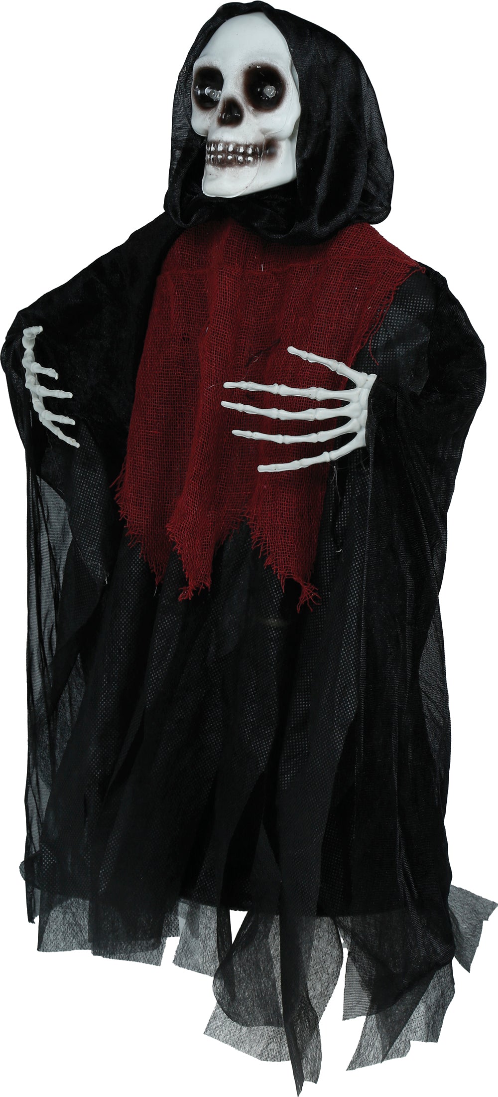 GP29067 – Skelett Grusel Halloween Hängedekoration – Farbe: Rot / Schwarz