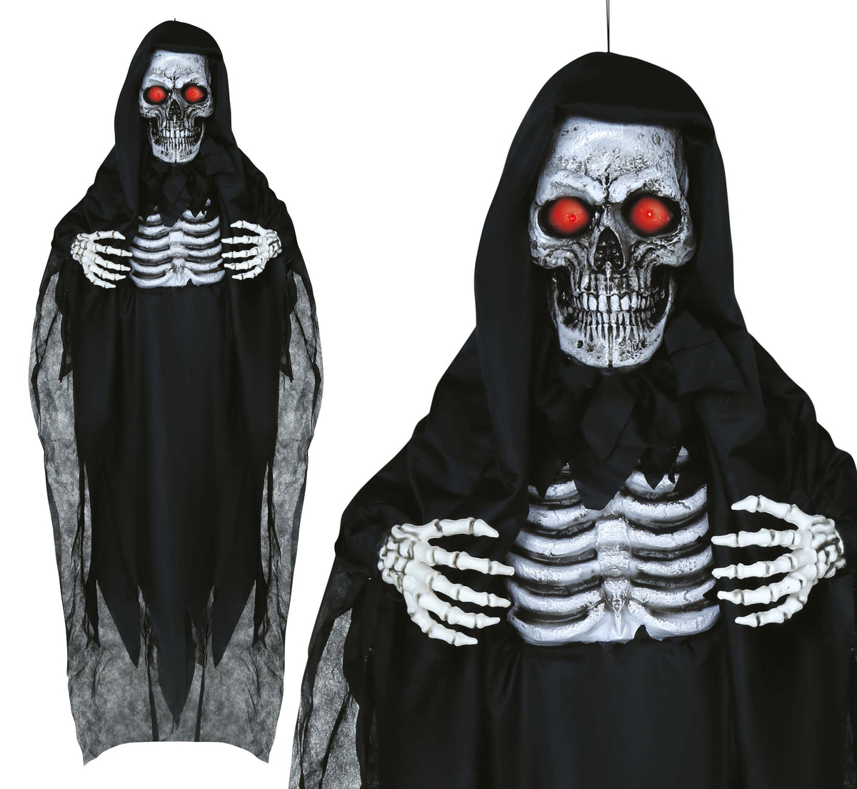 GP29068 – Skelett Halloween Dekoration Gruselig – Farbe: Schwarz