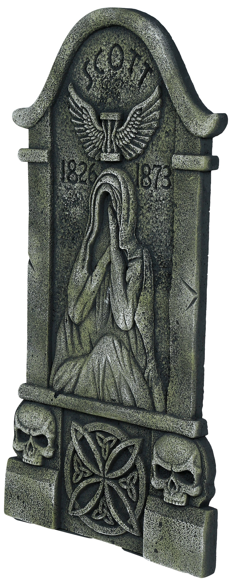 GP29074 – Halloween Grabstein Geist Dekoration – Farbe: Grau