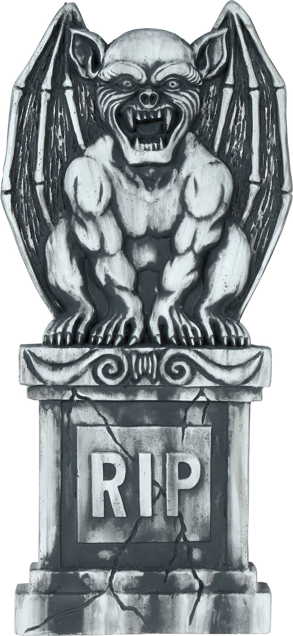 GP29075 – Halloween Grabskulptur Gargoyle Steinfigur – Farbe: Grau