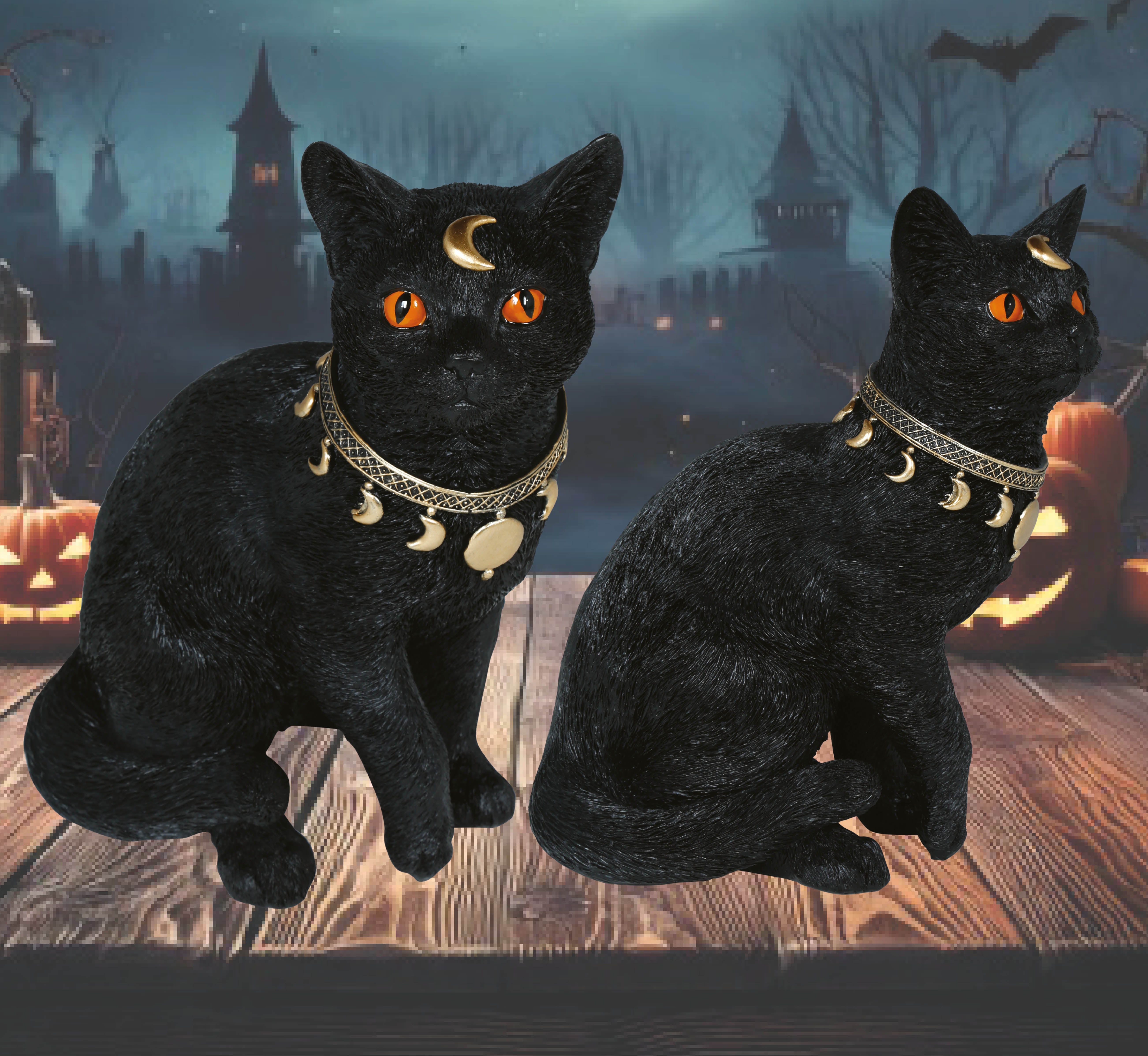 GP29086 – Ägyptische Mystik Katze Halloween – Farbe: Schwarz