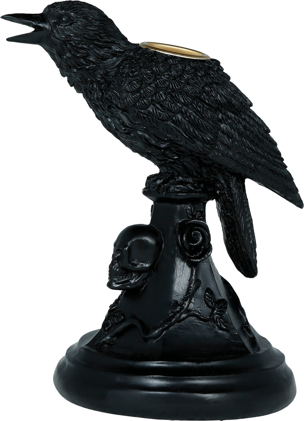 GP29087 – Tier Rabe Kerzenhalter Halloween – Farbe: Schwarz