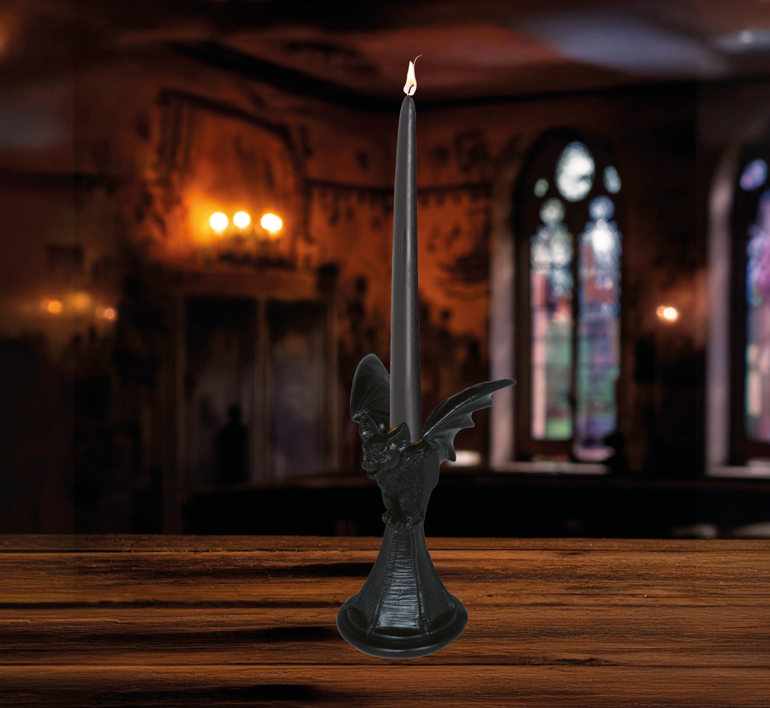 GP29088 – Tier Kerzenleuchter Fledermaus Halloween Dekoration – Farbe: Schwarz