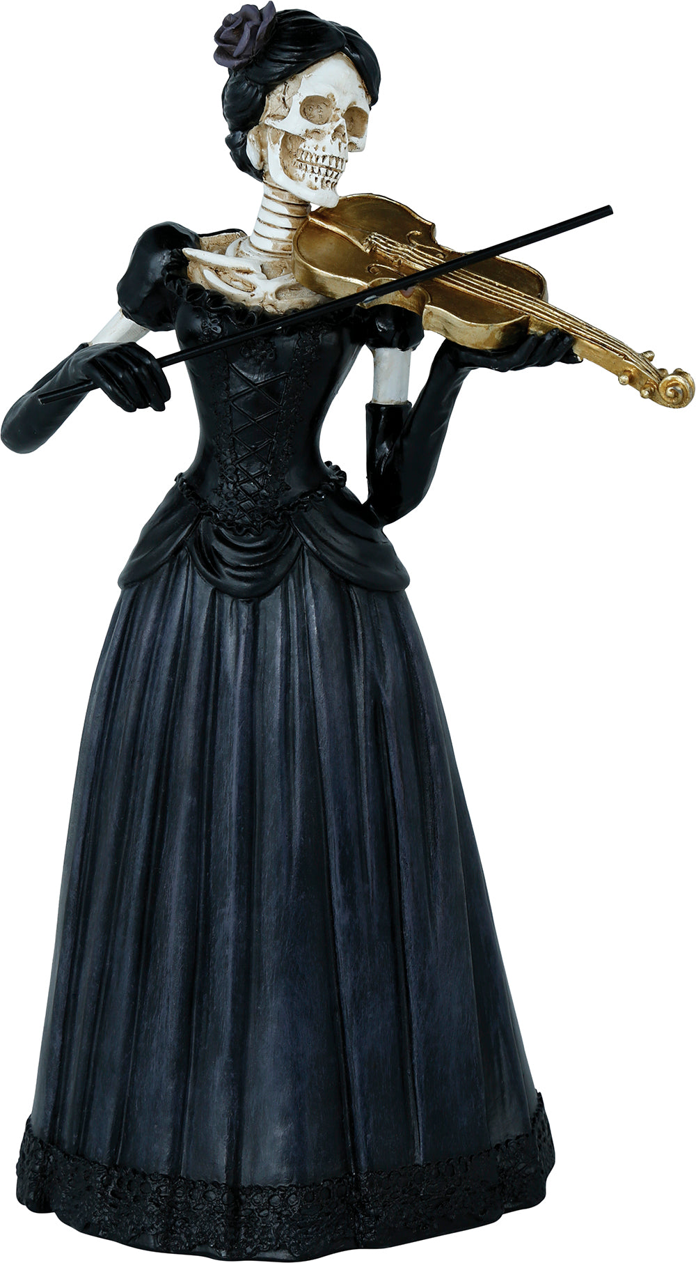 GP29089 – Skelett Geigerin Halloween Dekofigur – Farbe: Schwarz