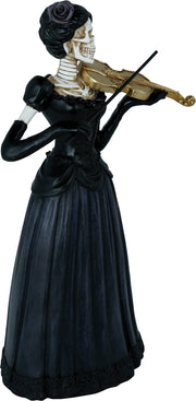 Skelett Geigerin Halloween Dekofigur, Bild 6