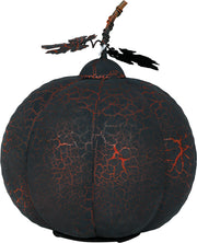Halloween Kürbis mit Licht Dekoration Schwarz 20cm, Bild 5