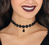 GP29101 – Prinzessin Schwarze Blumenkette Halloween – Farbe: Schwarz