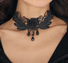 GP29106 – Prinzessin Schwarze Rose Choker – Farbe: Schwarz