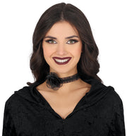 Rosen Choker für Erwachsene schwarz, Bild 1