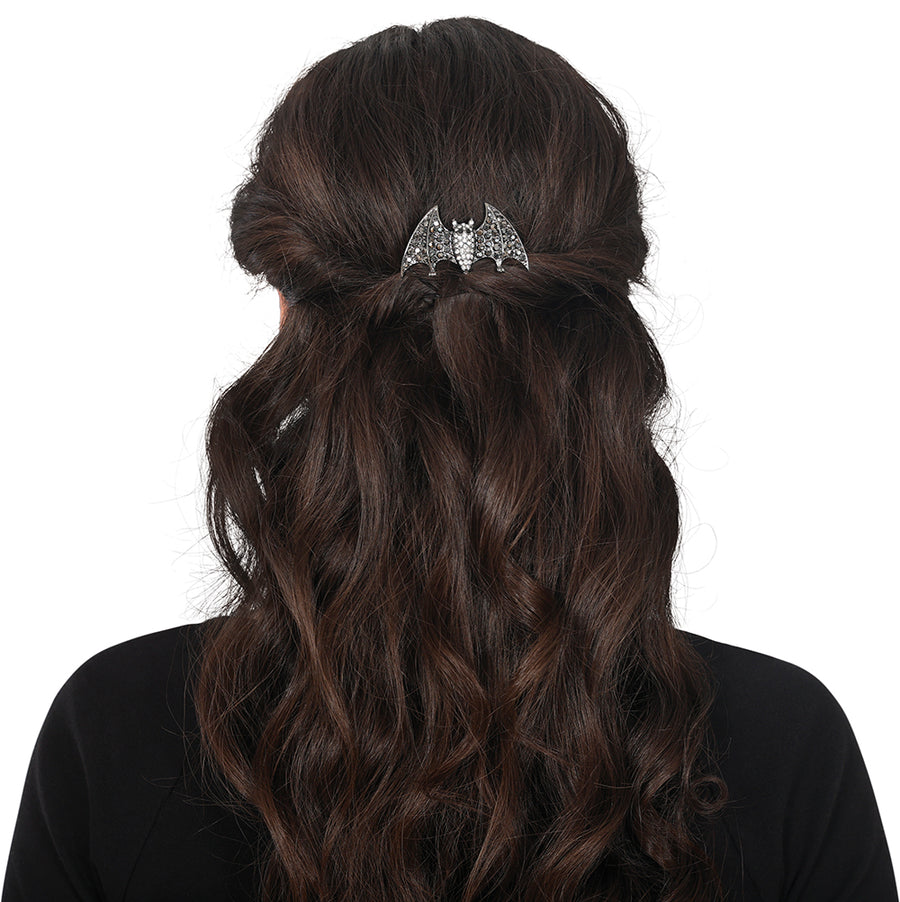 GP29114 – Tiere Fledermaus Haarclips Halloween – Farbe: Schwarz, Ansicht 2