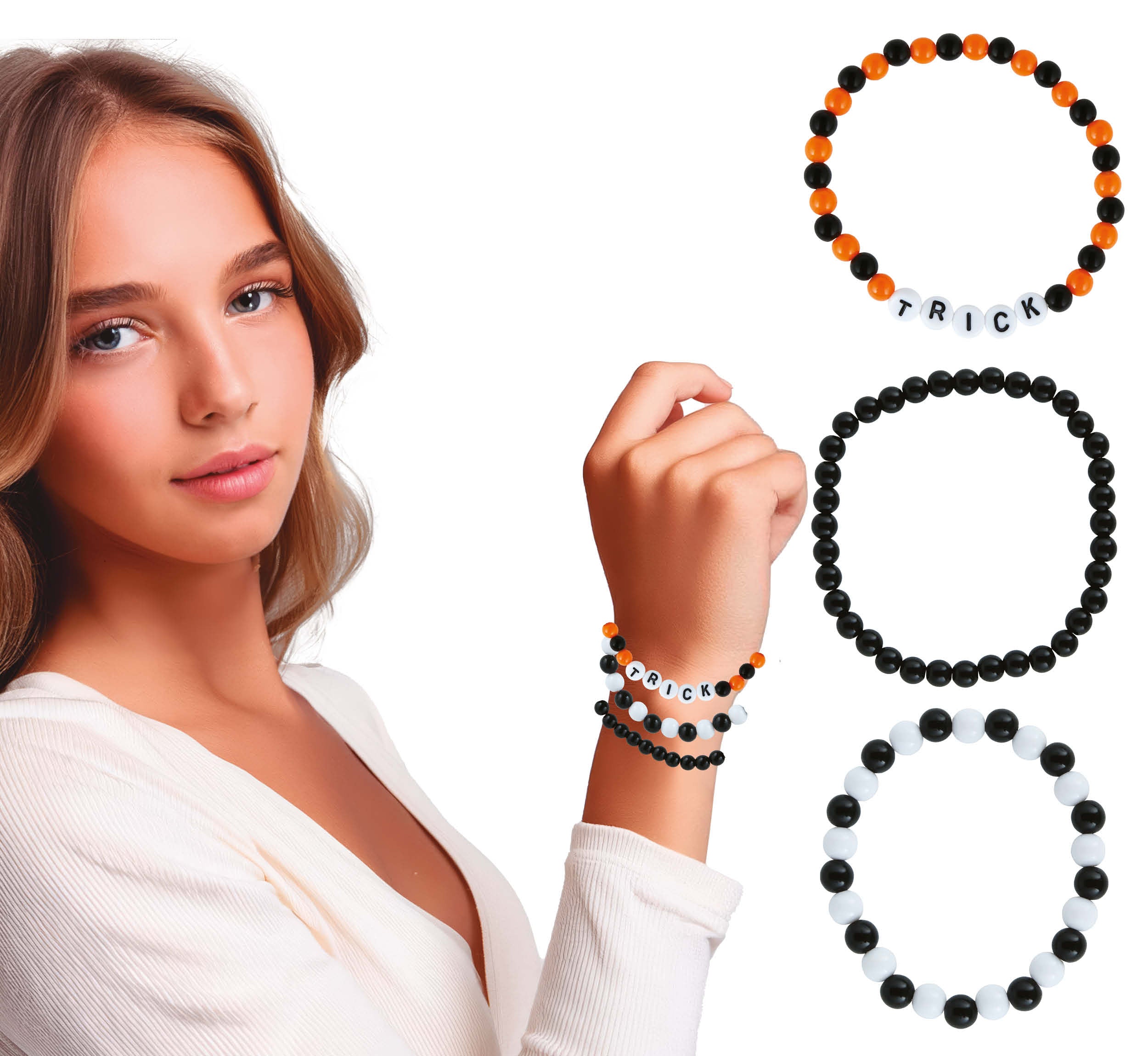 GP29115 – Halloween Grusel Armband Set – Farbe: Mehrfarbig