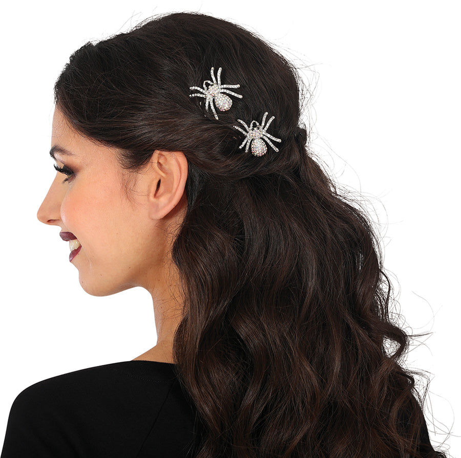 Spinnen Haarspangen für Damen 75 mm 2er Set