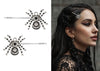 GP29124 – Tiere Spinne Haar Accessoires Glanz Halloween – Farbe: Silber / Schwarz