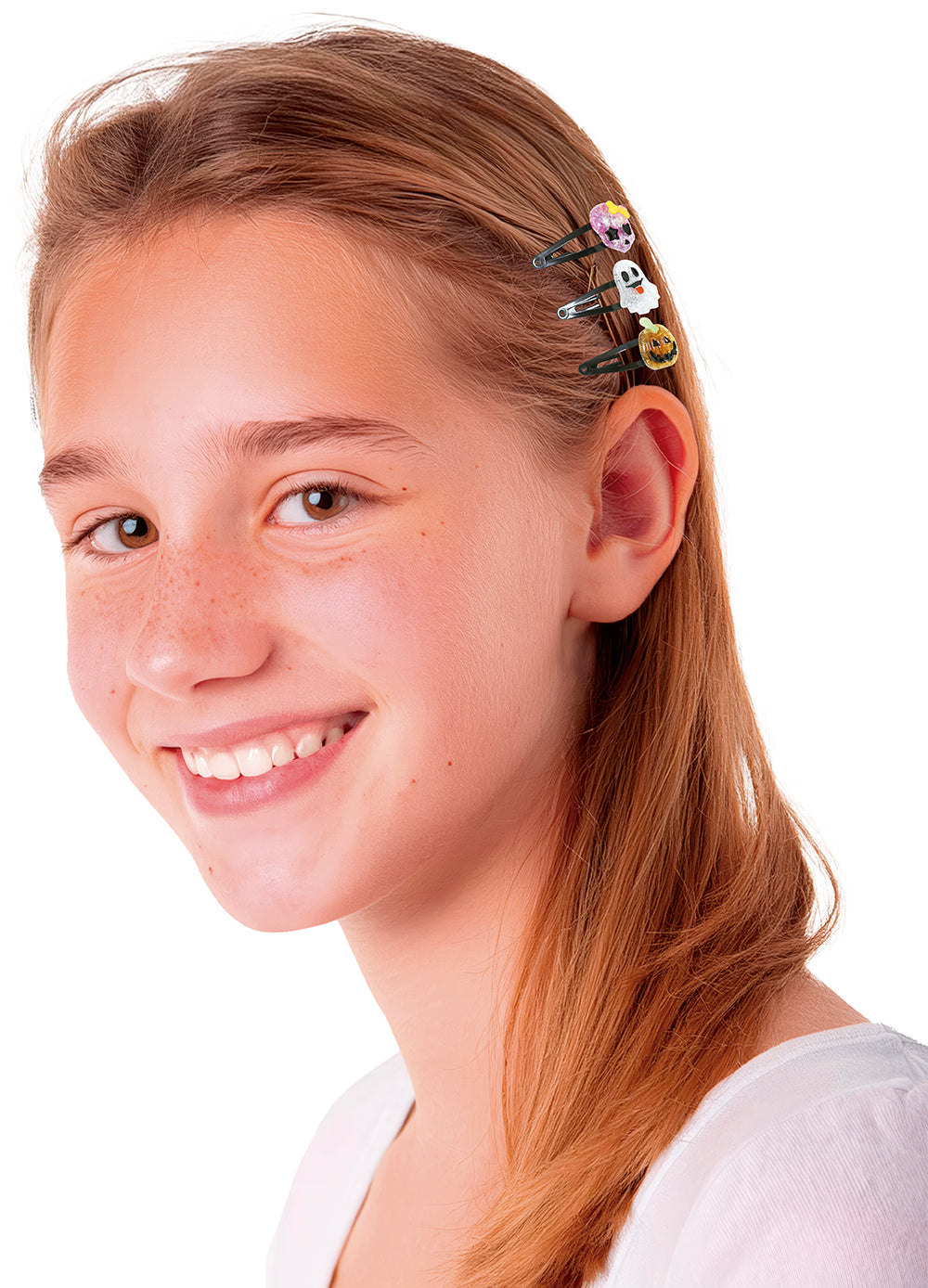 GP29128 – Halloween Haar Accessoire Set Kürbis Spukgeist – Farbe: Mehrfarbig