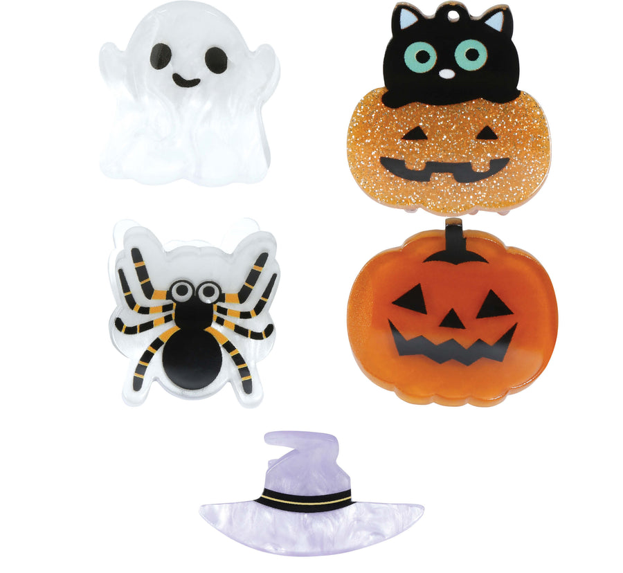Halloween Haarklammern für Damen 3 cm 5er Set