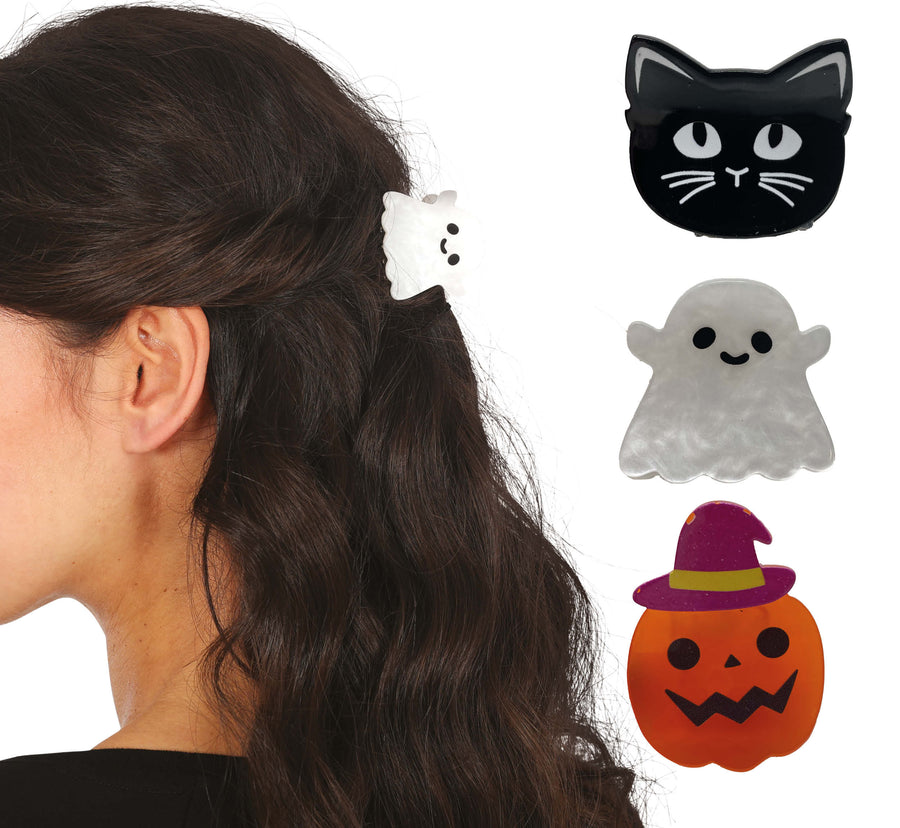 GP29136 – Halloween Haarklammer Set Haaraccessoire Hexe – Farbe: Mehrfarbig, Ansicht 2