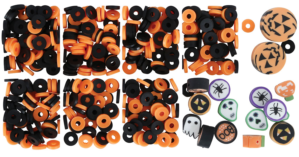GP29142 – Halloween Armband Bastelset Kreativ – Farbe: Schwarz / Orange