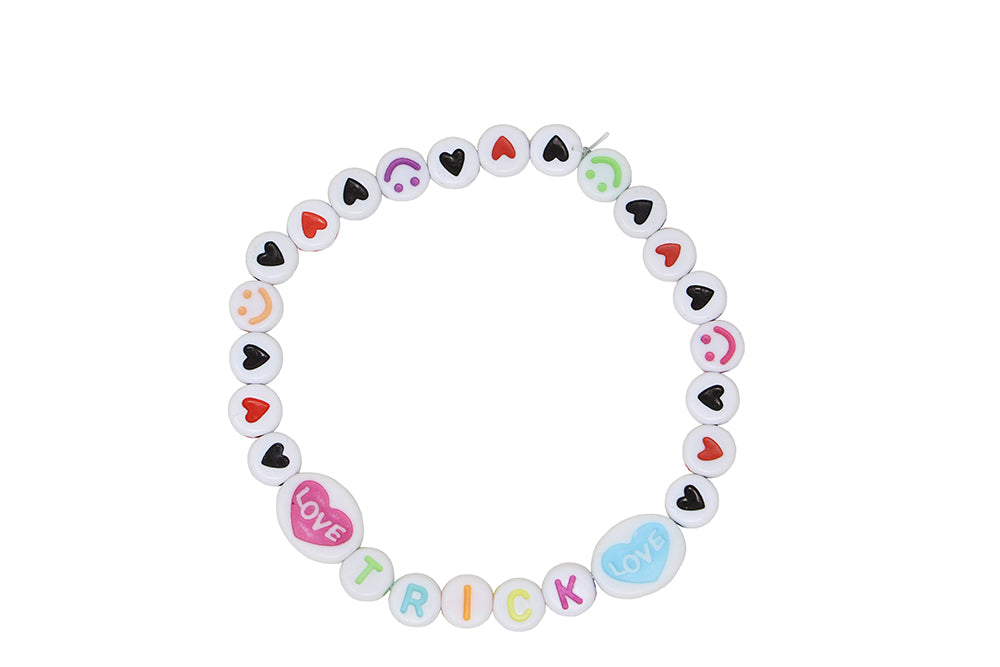 GP29144 – Halloween Armbänder Set Kreative Buchstaben – Farbe: Weiß / Schwarz